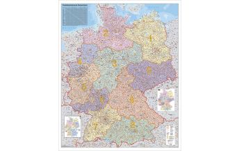 Poster und Wandkarten Postleitzahlenkarte Deutschland 1:760.000  Stiefel GmbH