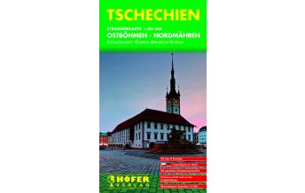 Straßenkarten Tschechien Höfer Straßenkarte CS 003 Ostböhmen - Nordmähren 1:200.000 KOMPASS freytag & berndt
