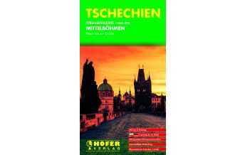Höfer Straßenkarte CS 005 Mittelböhmen 1:200.000 KOMPASS freytag & berndt