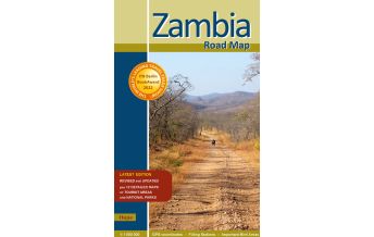 Zambia Road Map Ilona Hupe Verlag