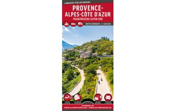 Motorradkarten Frankreich MoTourMaps Provence-Alpes-Côte d’Azur (Französische Alpen Süd) 1:300.000 MoTourMedia