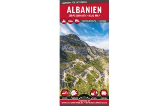 Motorradkarten Europa MoTourMaps Albanien Nord Auto- und Motorradkarte 1:280.000 MoTourMedia
