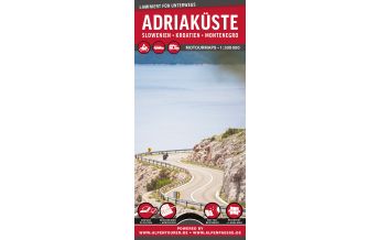 Motorcycle Maps Europe MoTourMaps Adriaküste Slowenien • Kroatien • Montenegro Auto- und Motorradkarte 1:300.000 MoTourMedia