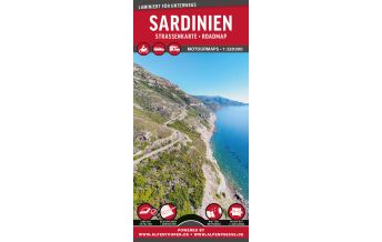 Motorcycle Maps MoTourMaps Sardinien Auto- und Motorradkarte 1:320.000 MoTourMedia