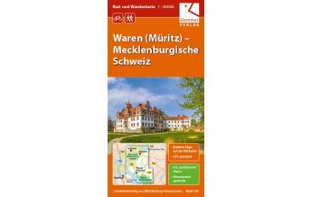 Rad- und Wanderkarte Waren (Müritz), Mecklenburgische Schweiz 1:50.000 Klemmer Verlag