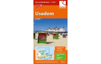 Radkarten Deutschland Rad- und Wanderkarte Usedom Klemmer Verlag