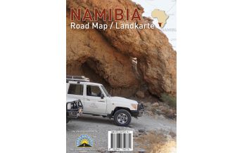 Straßenkarten Afrika Namibia Road Map / Straßenkarte Huber Verlag