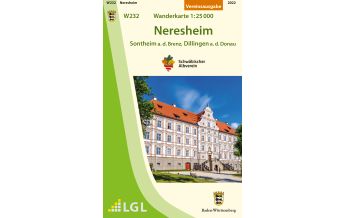Wanderkarten Schwarzwald - Schwäbische Alb Albverein-Karte W232, Neresheim - Sontheim a.d.Brenz, Dillingen a.d.Donau 1:25.000 Landesvermessungsamt Baden-Württemberg