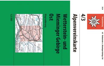 Wanderkarten Bayern Alpenvereinskarte BY-8, Wettersteingebirge - Zugspitze 1:25.000 Österreichischer Alpenverein