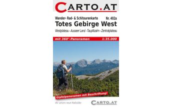 Wintersport Wander-, Rad- & Schitourenkarte 402a, Totes Gebirge West 1:35.000 Carto.at
