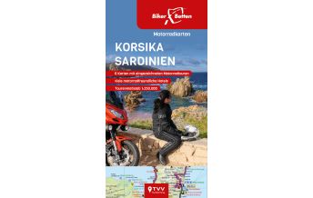 Motorcycle Maps Motorradkarten Set Korsika Sardinien Touristik-Verlag Vellmar