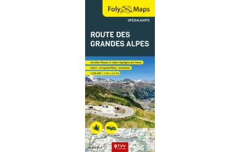 Motorradkarten Italien FolyMaps Route des Grandes Alpes Spezialkarte 1:250.000 Touristik-Verlag Vellmar