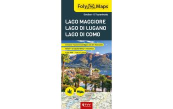 Motorcycle Maps Switzerland FolyMaps Lago Maggiore, Lago di Lugano, Lago di Como 1:250.000 Touristik-Verlag Vellmar