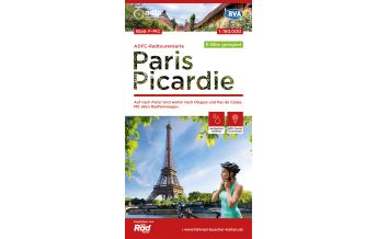 Radkarten Frankreich ADFC-Radtourenkarte F-PIC Paris Picardie,1:150.000, reiß- und wetterfe KOMPASS freytag & berndt