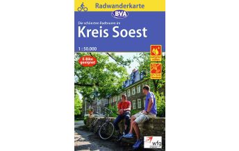 Radwanderkarte BVA Die schönsten Radtouren im Kreis Soest 1:50.000, reiß- und wetterfest, GPS-Tracks Download KOMPASS freytag & berndt
