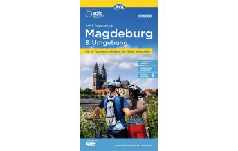 ADFC Regionalkarte Magdeburg & Umgebung mit Tourenvorschlägen, 1:75.000, reiß- und wetterfest, GPS-Tracks Download, E-Bike geeignet KOMPASS freytag & berndt