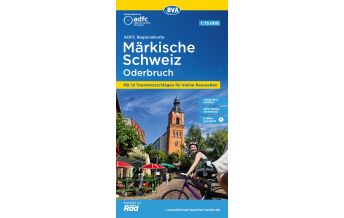Cycling Maps Germany ADFC-Regionalkarte Märkische Schweiz Oderbruch,1:75.000, reiß- und wetterfest, GPS-Tracks Download BVA BikeMedia