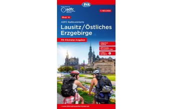 Radkarten Deutschland ADFC Radtourenkarte 14, Lausitz, Östliches Erzgebirge 1:150.000 KOMPASS freytag & berndt