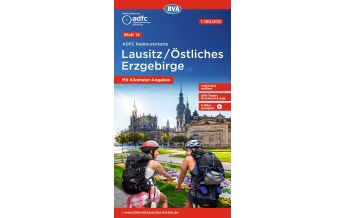 Radkarten Deutschland ADFC Radtourenkarte 14, Lausitz, Östliches Erzgebirge 1:150.000 KOMPASS freytag & berndt