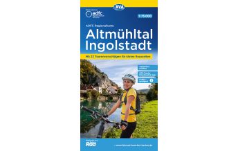 Radkarten Deutschland ADFC Regionalkarte Altmühltal, Ingolstadt 1:75.000 BVA BikeMedia