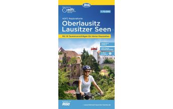 Cycling Maps Germany ADFC-Regionalkarte Oberlausitz, Lausitzer Seen 1:75.000 BVA BikeMedia