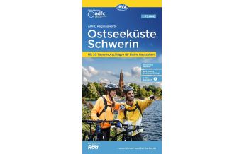 Cycling Maps Germany ADFC-Regionalkarte Ostseeküste, Schwerin 1:75.000 BVA BikeMedia