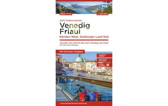 Radkarten Österreich ADFC-Radtourenkarte 29, Venedig, Friaul, Kärnten West, Salzburger Land Süd 150.000 KOMPASS freytag & berndt
