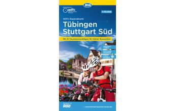 Radkarten Deutschland ADFC-Regionalkarte Tübingen/Reutlingen Stuttgart Süd, 1:75.000, reiß- und wetterfest, GPS-Tracks Download BVA BikeMedia