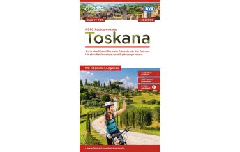 Cycling Maps Italy ADFC-Radtourenkarte IT-TOS, Toskana 1:150.000 BVA BikeMedia