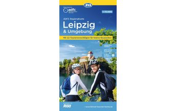 Radkarten Deutschland ADFC-Regionalkarte Leipzig und Umgebung 1:75.000 KOMPASS freytag & berndt