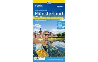 Cycling Maps Germany ADFC-Regionalkarte Münsterland 1:75.000 BVA BikeMedia