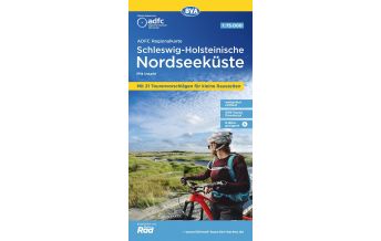 Radkarten Deutschland ADFC-Regionalkarte Schleswig-Holsteinische Nordseeküste mit Inseln 1:7 KOMPASS freytag & berndt
