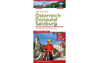 Radkarten Österreich ADFC-Radtourenkarte ÖS1, Österreich - Donautal, Salzburg 1:150.000 BVA BikeMedia