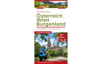 Radkarten Österreich ADFC-Radtourenkarte ÖS2, Österreich - Wien, Burgenland 1:150.000 BVA BikeMedia