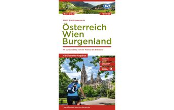 Radkarten Österreich ADFC-Radtourenkarte ÖS2, Österreich - Wien, Burgenland 1:150.000 KOMPASS freytag & berndt