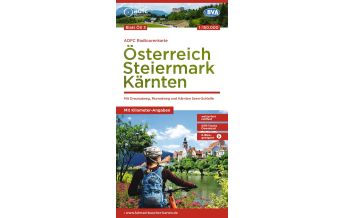 Cycling Maps Austria ADFC-Radtourenkarte ÖS3, Österreich - Steiermark, Kärnten 1:150.000 BVA BikeMedia