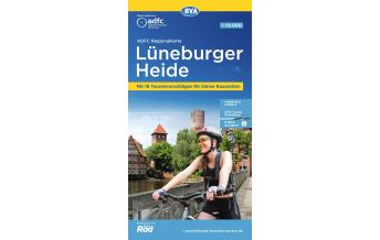 Cycling Maps Germany ADFC-Regionalkarte Lüneburger Heide, 1:75.000, mit Tagestourenvorschlägen, reiß- und wetterfest, E-Bike-geeignet, GPS-Tracks Download BVA BikeMedia