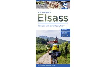 Cycling Maps France ADFC-Regionalkarte Elsass, 1:75.000 BVA BikeMedia