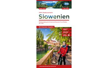 Radkarten Slowenien ADFC-Radtourenkarte SLO, Slowenien 1:150.000 BVA BikeMedia