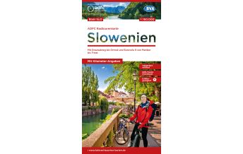 Radkarten Slowenien ADFC-Radtourenkarte SLO, Slowenien 1:150.000 KOMPASS freytag & berndt
