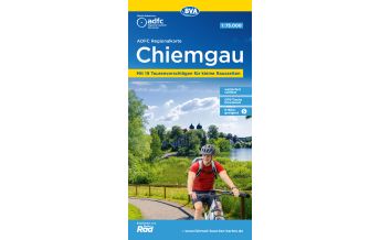 Radkarten Deutschland ADFC-Regionalkarte Chiemgau 1:75.000 BVA BikeMedia