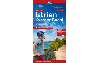 Radkarten Slowenien ADFC-Radtourenkarte KRO-IS, Istrien, Kvarner Bucht 1:100.000 KOMPASS freytag & berndt