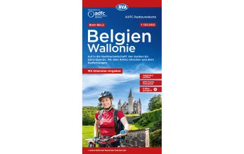 Radkarten Frankreich ADFC-Radtourenkarte BEL 2 Belgien Wallonie 1:150.000 BVA BikeMedia