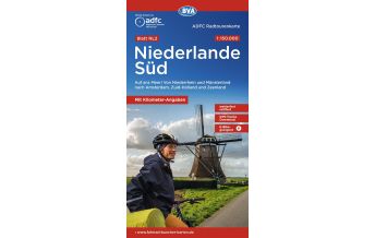 Radkarten Niederlande ADFC-Radtourenkarte NL 2, Niederlande Süd 1:150.000 KOMPASS freytag & berndt