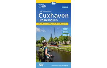 Cycling Maps Germany ADFC Regionalkarte Cuxhaven Bremerhaven mit Tourenvorschlägen 1:75.000 BVA BikeMedia