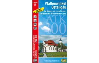 Hiking Maps Bavaria ATK100-17 Pfaffenwinkel, Ostallgäu (Amtliche Topographische Karte 1:100000) LDBV