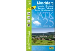 Wanderkarten Bayern Bayerische ATK25-C12, Münchberg 1:25.000 LDBV