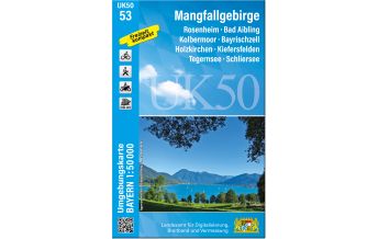Wanderkarten Bayern UK50-53 Mangfallgebirge LDBV