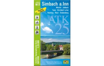 Hiking Maps Upper Austria Bayerische ATK25-N17, Simbach am Inn 1:25.000 LDBV
