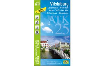 Hiking Maps Bavaria Bayerische ATK25-M14, Vilsbiburg 1:25.000 LDBV